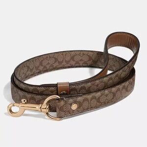 Coach large dog leash monogram